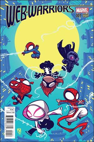 Web Warriors issue 1-D Skottie Young Baby Cover