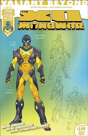 Valiant Beyond: The X-O Manowar issue 1-D Andres Ponce Design Cover