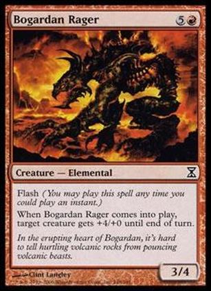 Magic the Gathering: Time Spiral (Base Set) card 148 Bogardan Rager