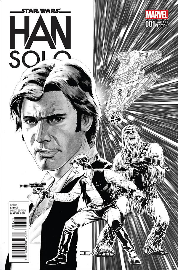 Han Solo issue 1-E John Cassaday 1:200 Sketch Cover