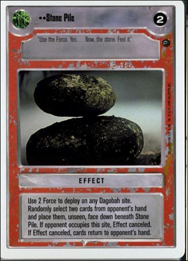 Star Wars: Dagobah Revised (Base Set) card 123 Stone Pile