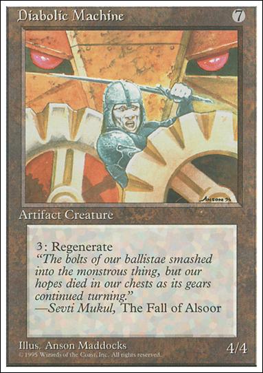 Magic the Gathering: 4th Edition (Base Set) card 314 Diabolic Machine