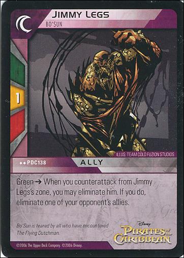 Pirates of the Caribbean - Dead Man's Chest (Base Set) card PDC138 Jimmy Legs - Bo'Sun