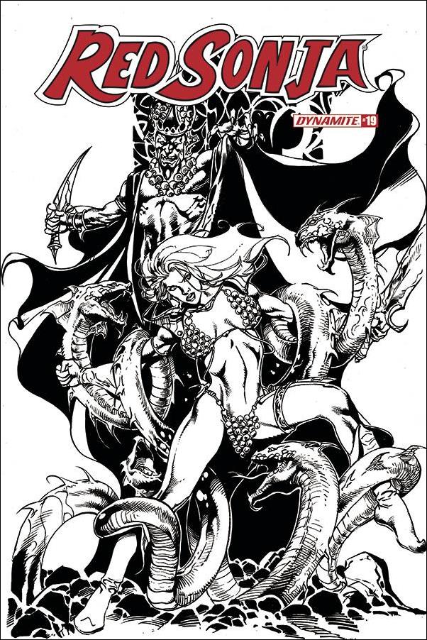 Red Sonja (2019) issue 19-I Roberto Castro 1:11 Black & White Cover