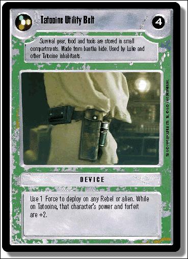 Star Wars: Premiere Limited (Base Set) card 202 Tatooine Utility Belt