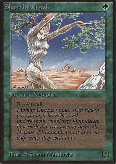 Magic the Gathering: Limited Edition Beta (Base Set) card 217 Shanodin Dryads