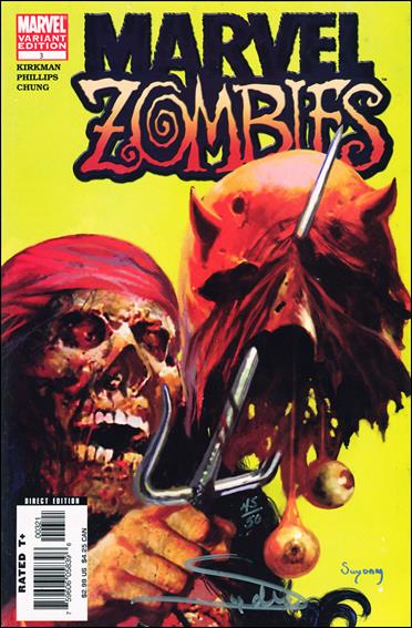 Marvel Zombies (2006) issue 3-C DF DD Cover (2nd Printing) (signed by Suydam) 1/50