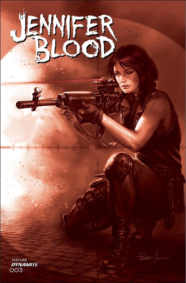 Jennifer Blood (2021) issue 3-I Lucio Parrillo 1:10 Red Tint Cover