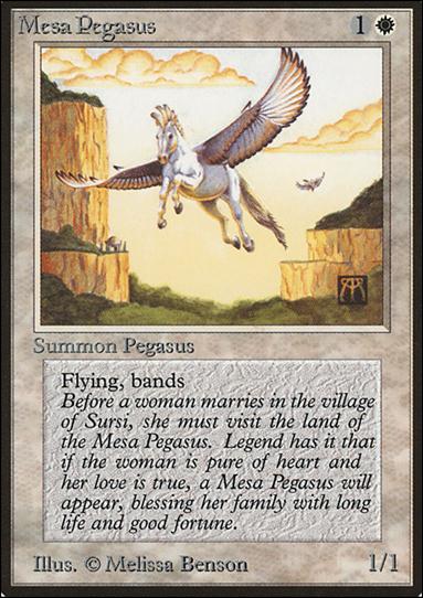 Magic the Gathering: Limited Edition Beta (Base Set) card 29 Mesa Pegasus