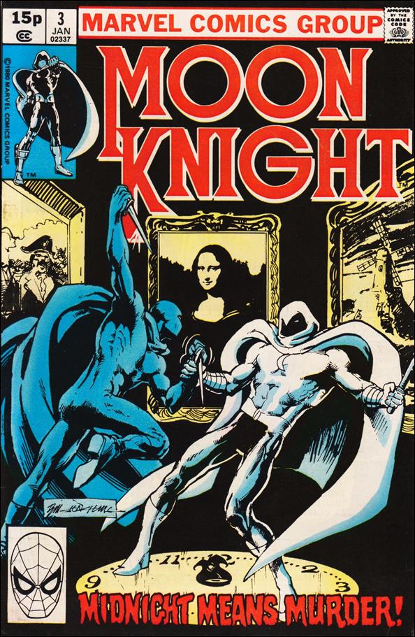Moon Knight (1980) issue 3-B UK Price Cover