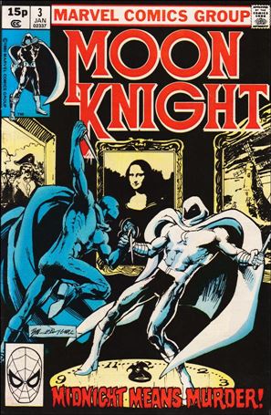 Moon Knight (1980) issue 3-B UK Price Cover
