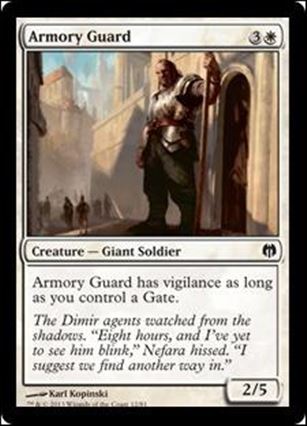 Magic the Gathering: Duel Decks: Heroes vs. Monsters (Base Set) card 12 Armory Guard