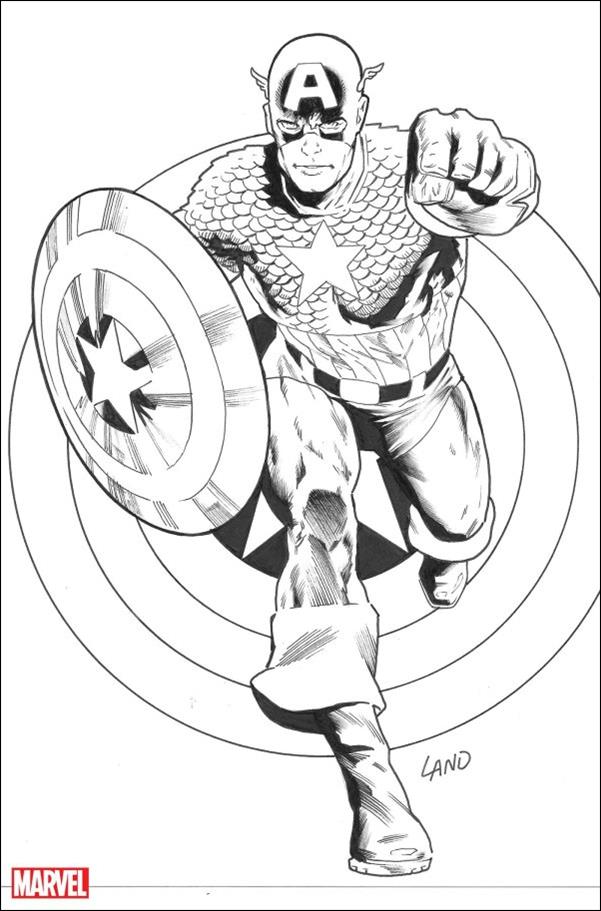 Captain America: Finale  issue 1-C Greg Land 1:50 Virgin B&W Cover