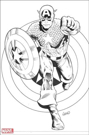 Captain America: Finale  issue 1-C Greg Land 1:50 Virgin B&W Cover