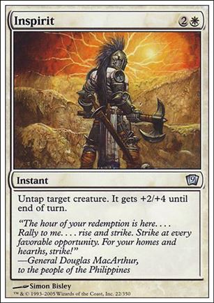 Magic the Gathering: 9th Edition (Base Set) card 22 Inspirit