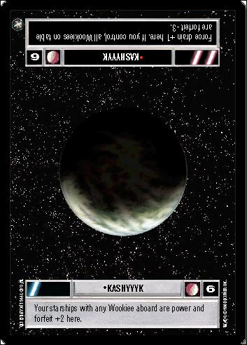 Star Wars: A New Hope Limited (Base Set) card 67 Kashyyyk