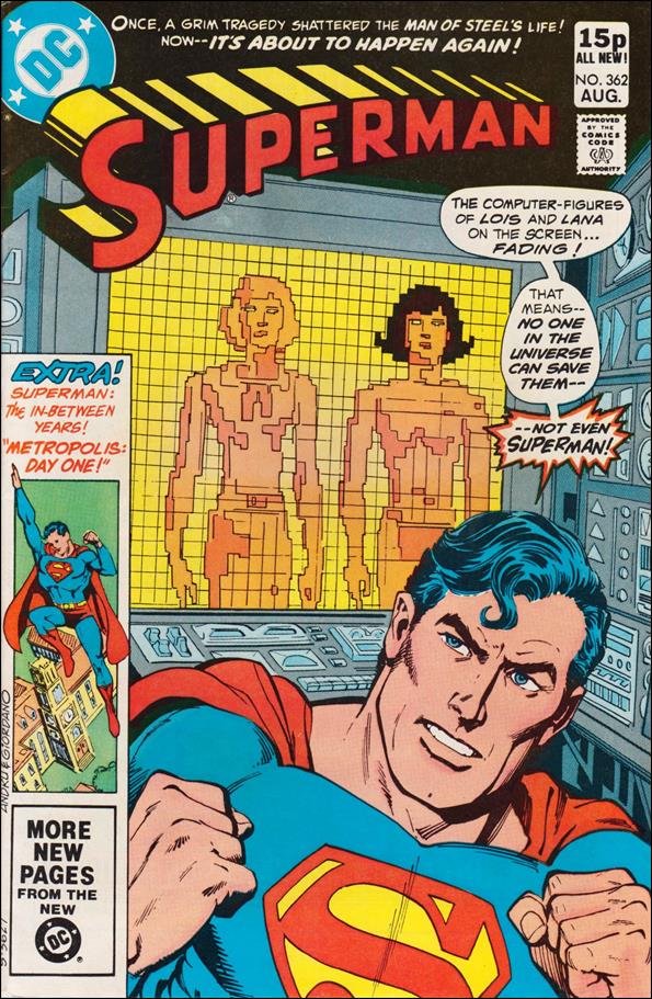 Superman (1939) issue 362-B UK Price Cover