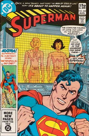 Superman (1939) issue 362-B UK Price Cover