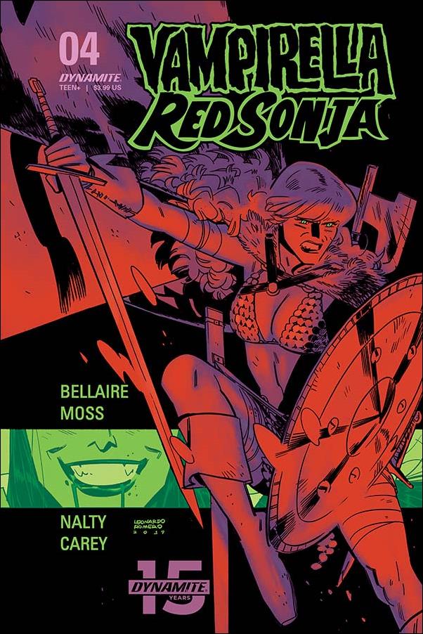 Vampirella / Red Sonja issue 4-D Leondardo Romero / Jordie Bellaire Cover
