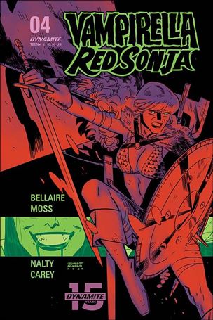 Vampirella / Red Sonja issue 4-D Leondardo Romero / Jordie Bellaire Cover