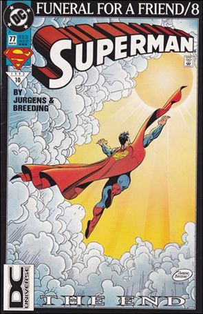 Superman (1987) issue 77-C White & Red Logo DC Universe UPC (3rd Printing)
