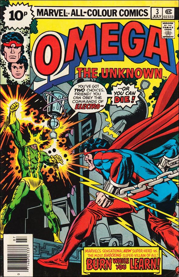 Omega: The Unknown (1976) issue 3-C UK Price Cover