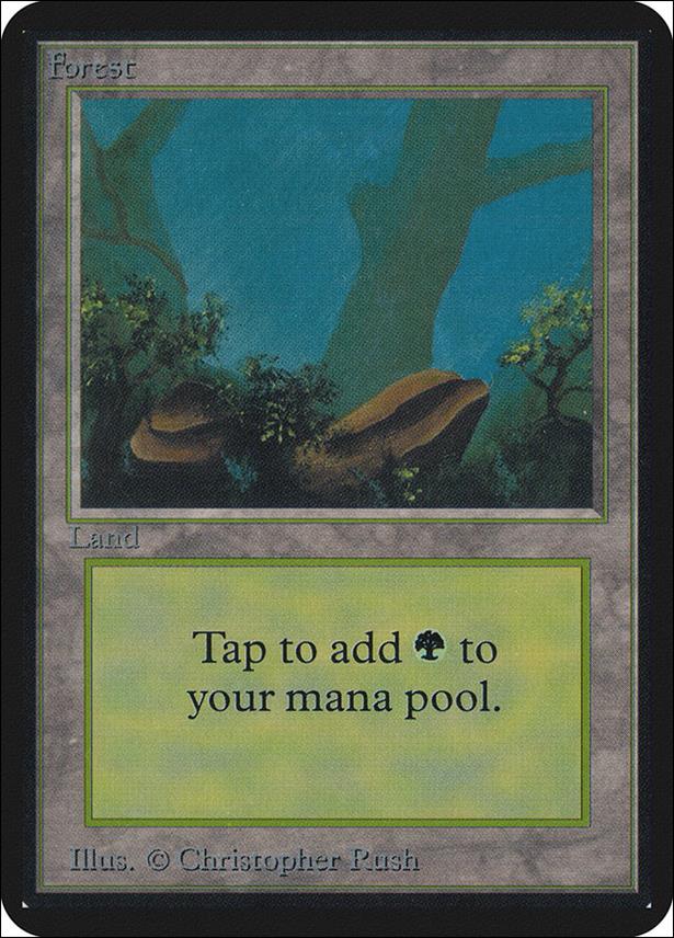Magic the Gathering: Limited Edition Alpha (Base Set) card 290-B Forest