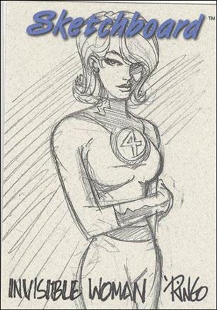 Marvel Creators Collection '98 (Sketchboard Subset) card 13-C Invisible Woman (Grey)