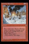 Magic the Gathering: Ice Age (Base Set) card 224 Word of Blasting