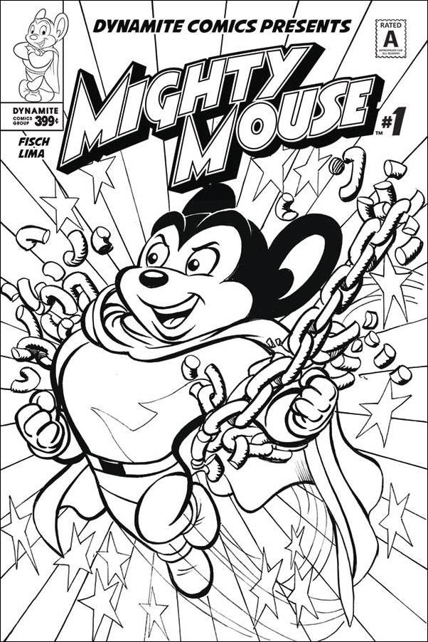 Mighty Mouse (2017) issue 1-E Neal Adams Coloring Book Cover