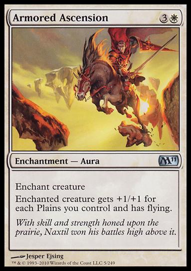 Magic the Gathering: 2011 Core Set (Base Set) card 5 Armored Ascension