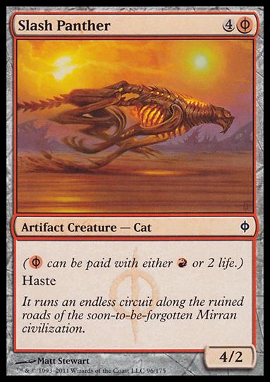 Magic the Gathering: New Phyrexia card 96 Slash Panther