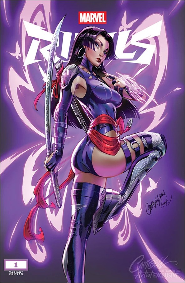 Marvel Rivals issue 1-M J. Scott Campbell Webstore "Psylocke" Cover