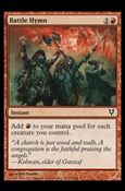 Magic the Gathering: Avacyn Restored (Base Set) card 128 Battle Hymn