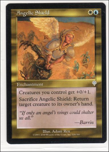 Magic the Gathering: Invasion (Base Set) card 228 Angelic Shield