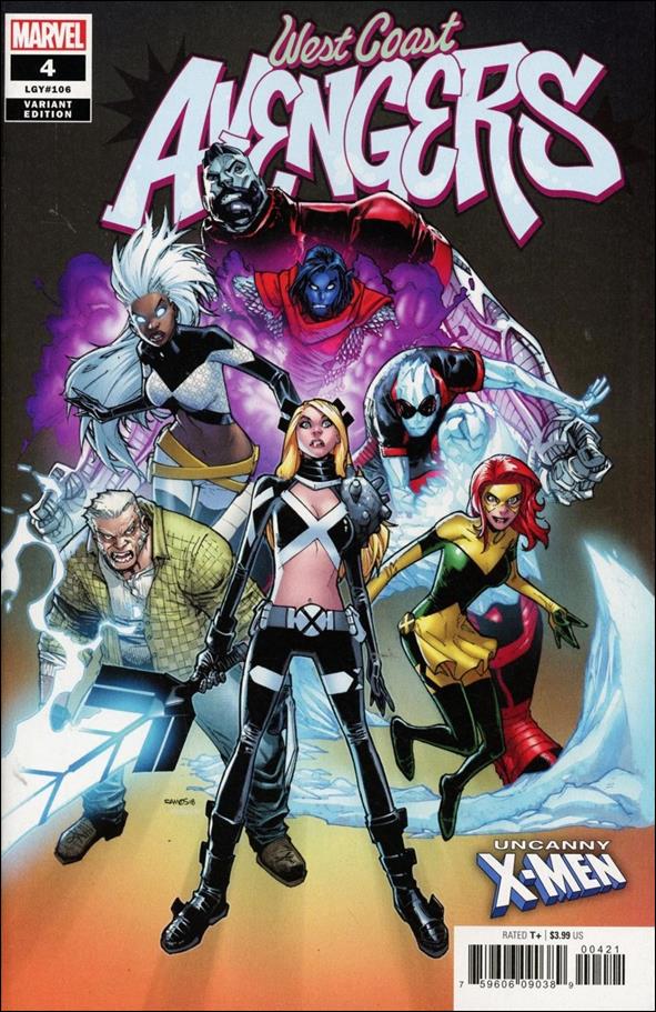 West Coast Avengers (2018) issue 4-B Humberto Ramos X-Men Cover