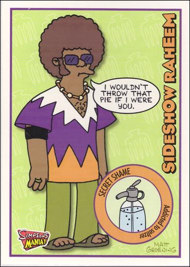 Simpsons Mania! (Base Set) card 26 Sideshow Raheem