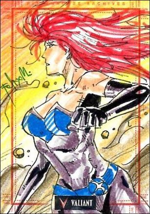 2013 Valiant Comics Preview Trading Card Set (Sketch Card Subset) card FM-19