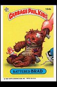 Garbage Pail Kids: Series 04 (Base Set) card 164b-B Battered Brad