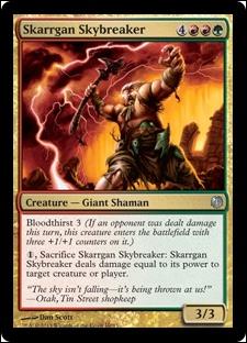 Magic the Gathering: Duel Decks: Heroes vs. Monsters (Base Set) card 60 Skarrgan Skybreaker