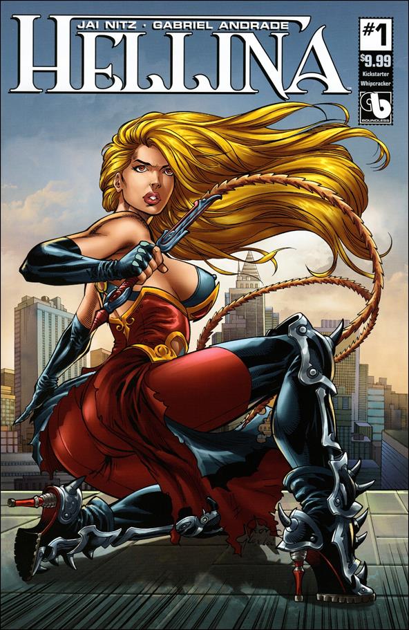 Hellina (2016) issue 1-SL Kickstarter Whipcracker Cover