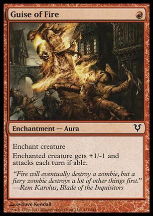 Magic the Gathering: Avacyn Restored (Base Set) card 137 Guise of Fire