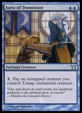 Magic the Gathering: Champions of Kamigawa (Base Set) card 51 Aura of Dominion