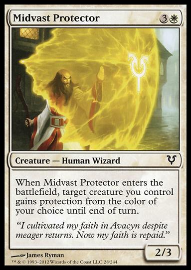 Magic the Gathering: Avacyn Restored (Base Set) card 28 Midvast Protector