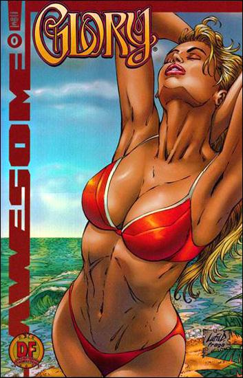 Glory (1999) issue 0-G Rob Liefeld DF Bikini Chrome Cover 1/2000