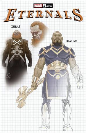 Eternals (2021) issue 2-D Esad Ribic 1:10 Design Cover