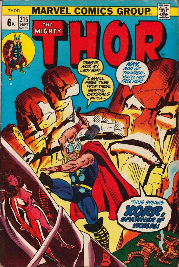 Thor (1966) issue 215-B UK Price Cover