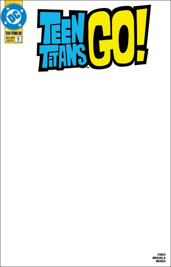 Teen Titans Go! (2025) issue 1-B Blank/Sketch Cover