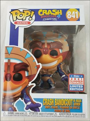 POP! Games figure 841 Crash Bandicoot in mask armor (Summer Convention)