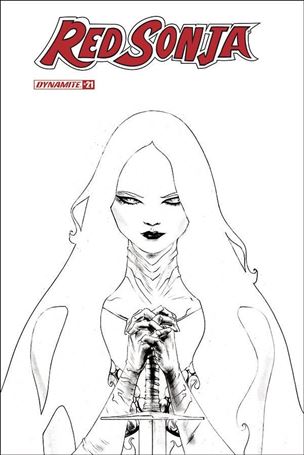 Red Sonja (2019) issue 21-L Jae Lee 1:20 Black & White Cover
